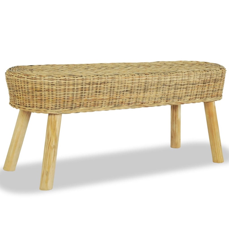 Banc d'entre 110 x 35 x 45 cm Rotin naturel