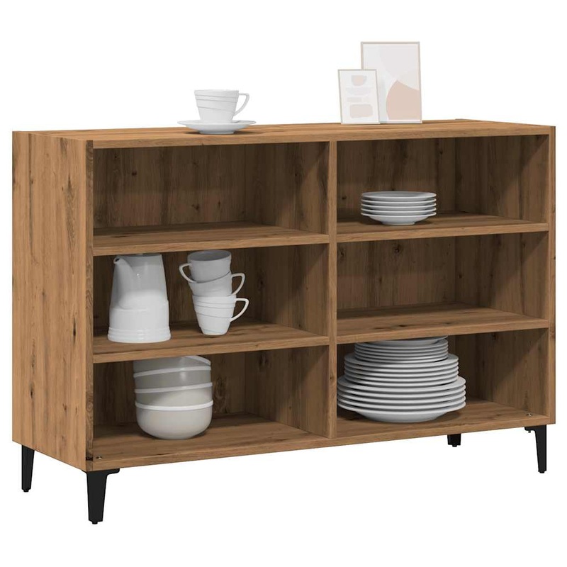Buffet chne artisanal 103,5x35x70 cm bois d'ingnierie