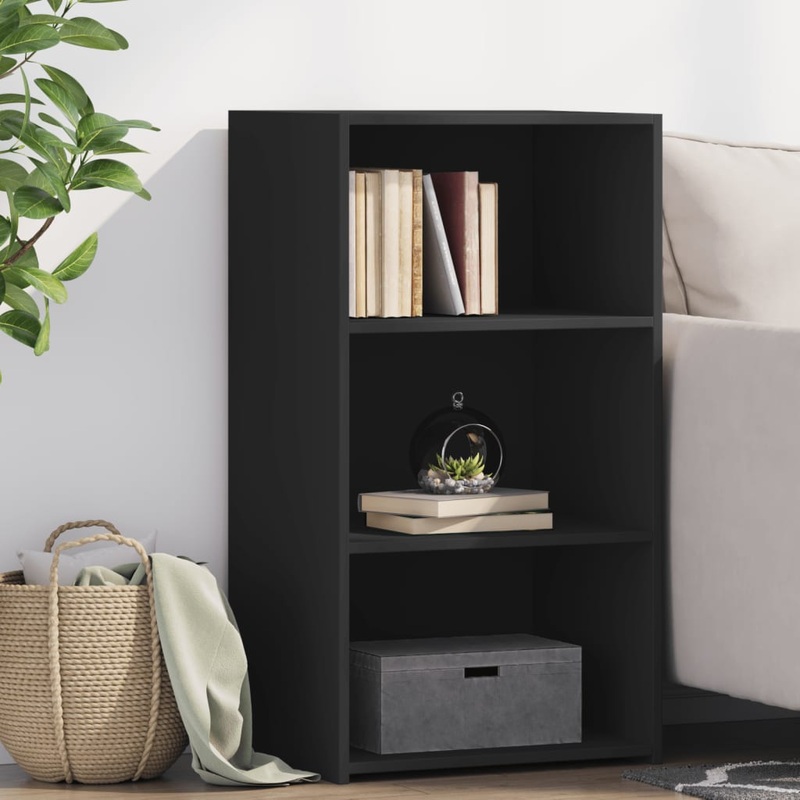 Buffet noir 50x41x93 cm bois d'ingnierie