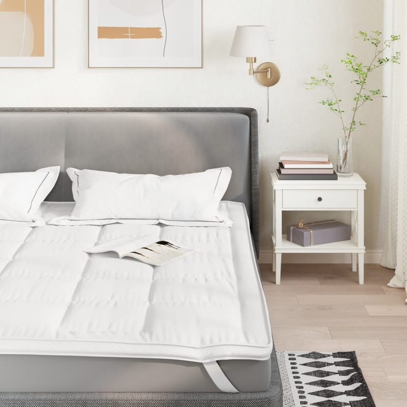 Protge-matelas blanc 200x220 cm