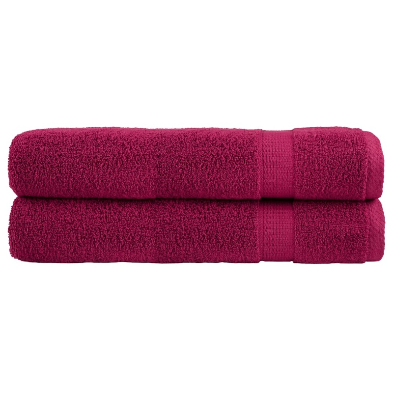 Serviettes de sauna de qualit suprieure SOLUND 2 pcs bordeaux