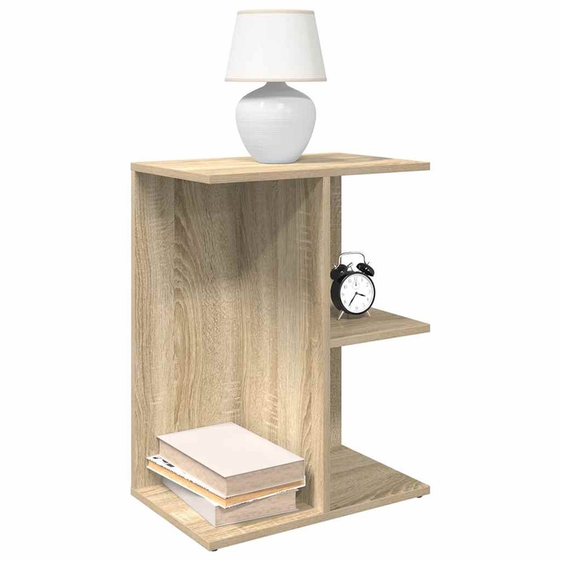 Table de chevet chne sonoma 46,5x29x61 cm bois d'ingnierie