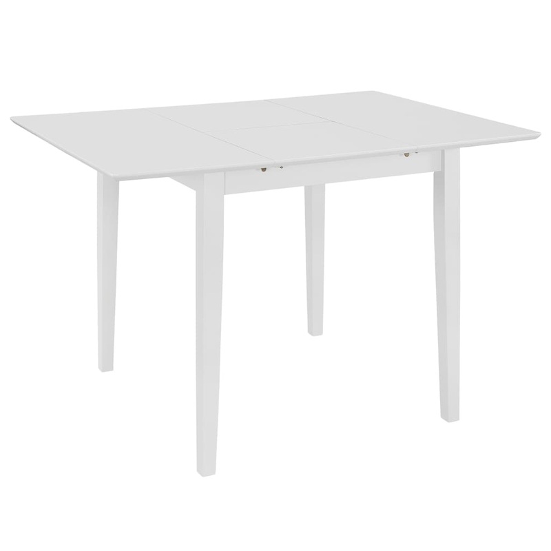 Table  manger extensible Blanc (80-120)x80x74 cm MDF