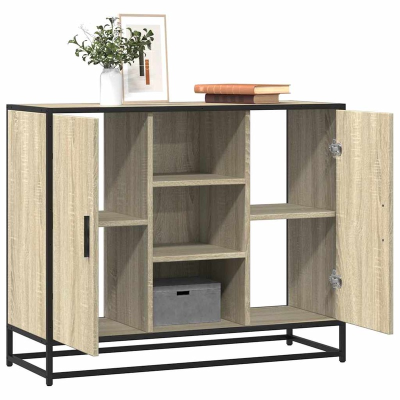 Buffet chne sonoma 92x35x76 cm bois d'ingnierie