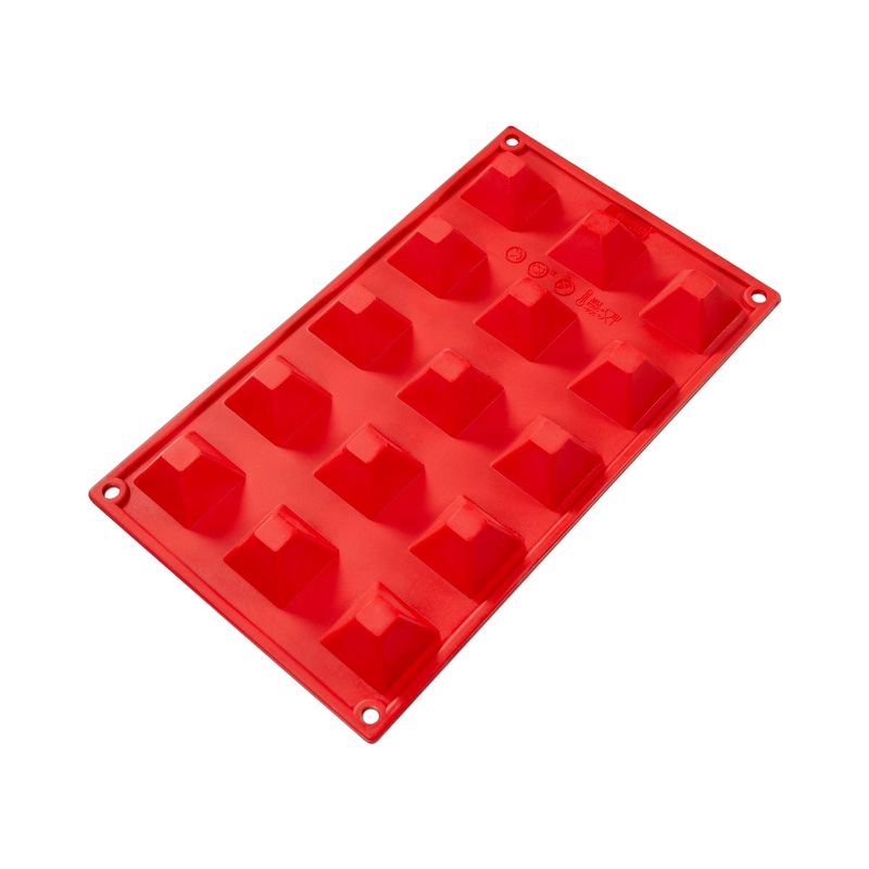 Fat Daddio's Silicone Mold, Pyramid, 15 x 0.68 oz Capacity Molds, FINAL SALE