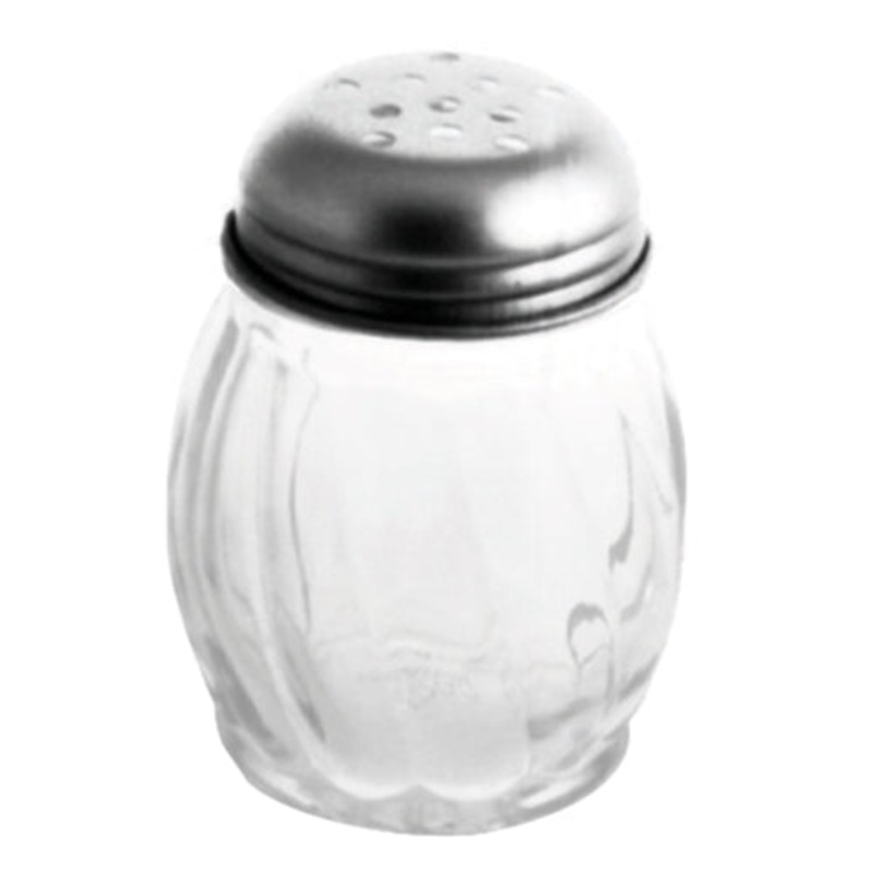 Johnson Rose Cheese Shaker, 6 oz, Stainless Steel/Glass, FINAL SALE