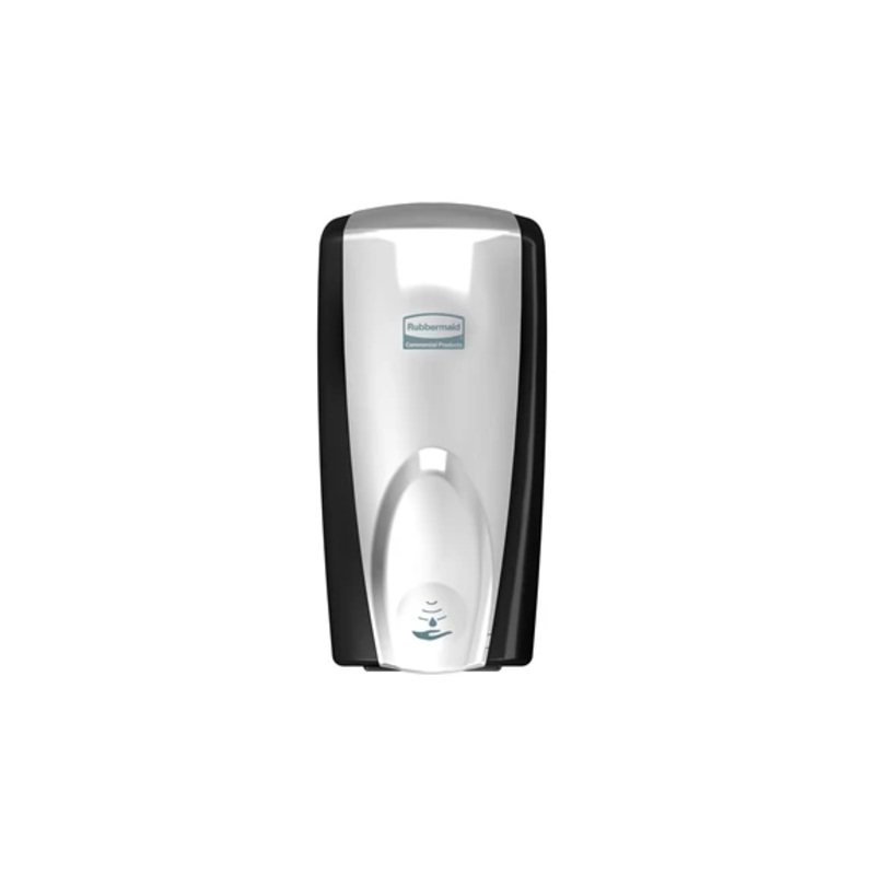 Rubbermaid AutoFoam Wall Mount Touch Free Foam Dispenser, Black/Chrome (10-pack), FINAL SALE