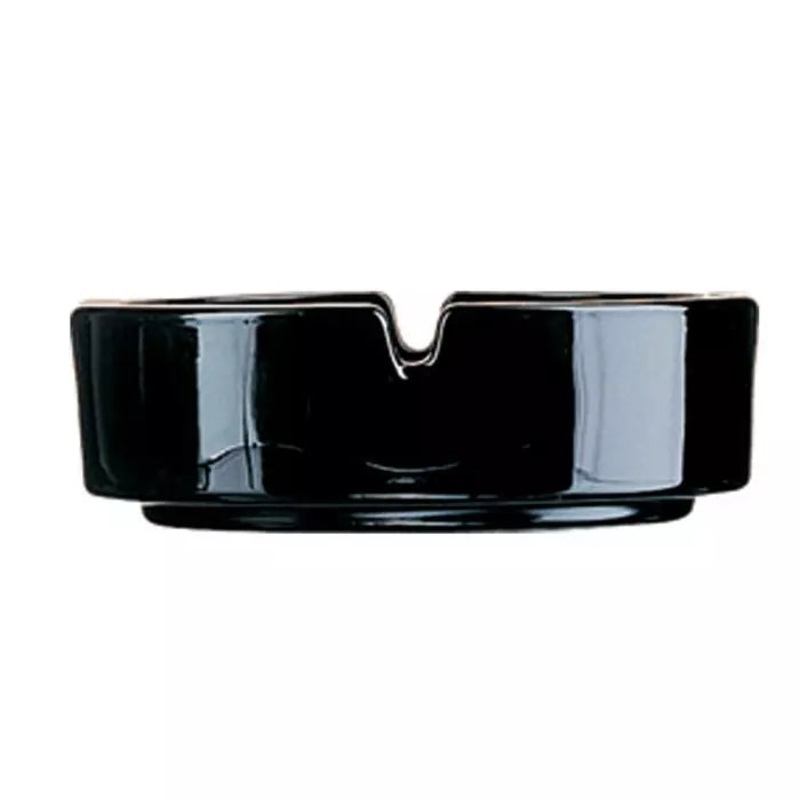 Arcoroc Stackable Ashtray, 4 1/2", Black Glass (12-pack), FINAL SALE