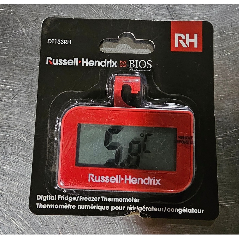 BIOS Digital Fridge / Freezer Thermometer with Russell Hendrix Logo, FINAL SALE