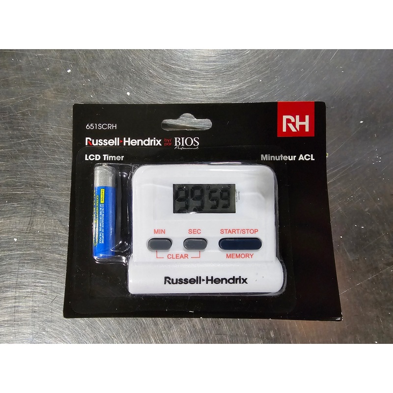 BIOS Digital Timer with Russell Hendrix Logo, FINAL SALE