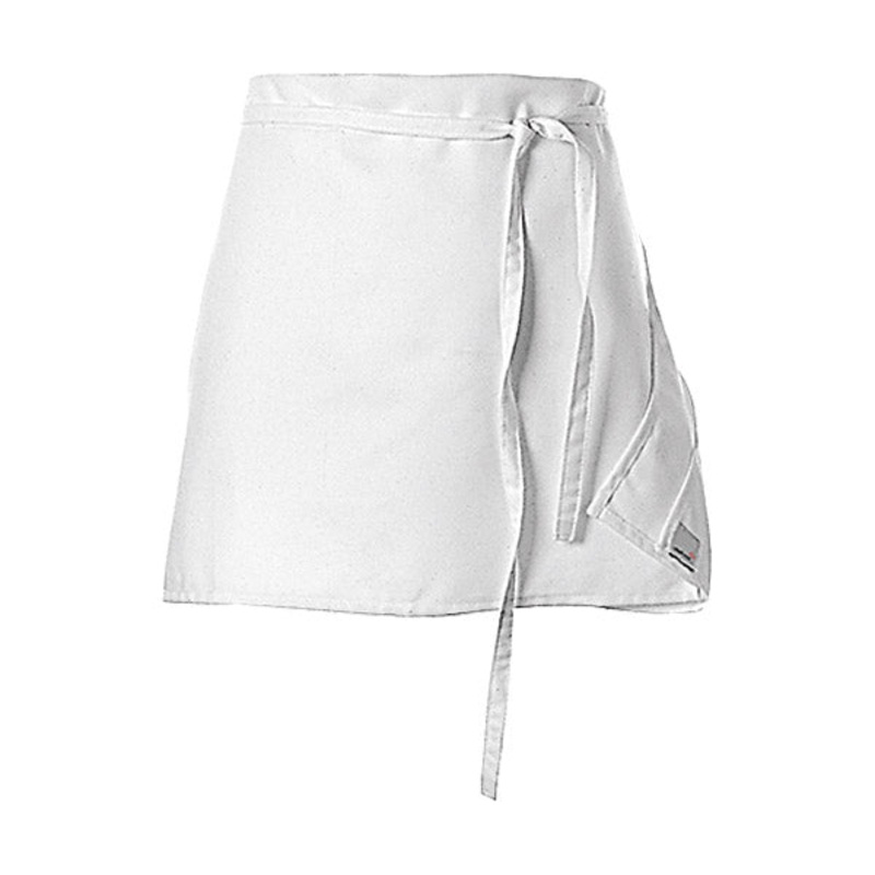 Blackwood Regular Four-Way Apron, 17", Poly Cotton Twill, White, FINAL SALE