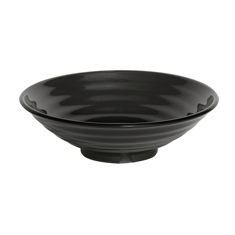 G.E.T. Milano Bowl, 24 oz, Black Melamine (12-pack), FINAL SALE