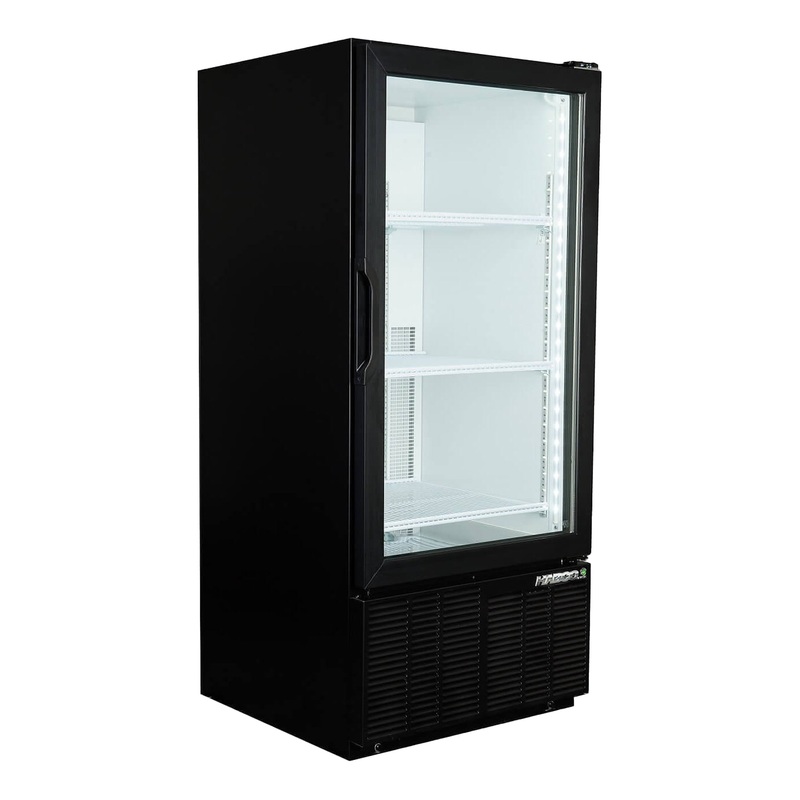 Habco ESM10HC Impulse Cold Space Merchandiser Refrigerator, Single Glass Swing Door, 24" x 54" Tall, 115V