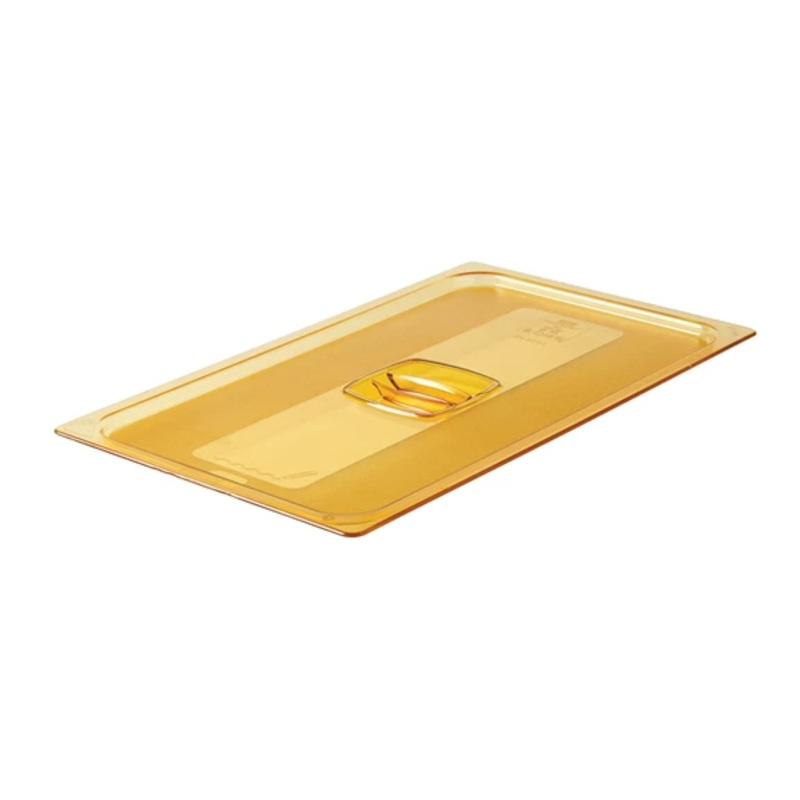Rubbermaid High Heat Full Size Food Pan Cover with Handle, Amber, FINAL SALE