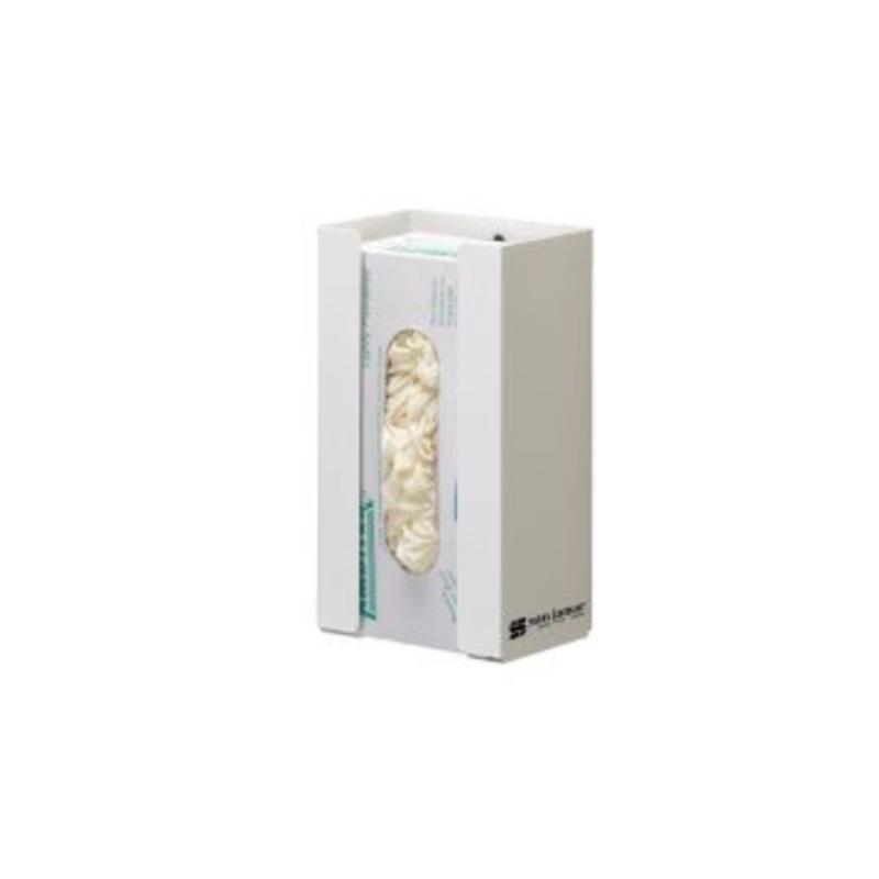 San Jamar Holder for Disposable Glove Box, White, FINAL SALE