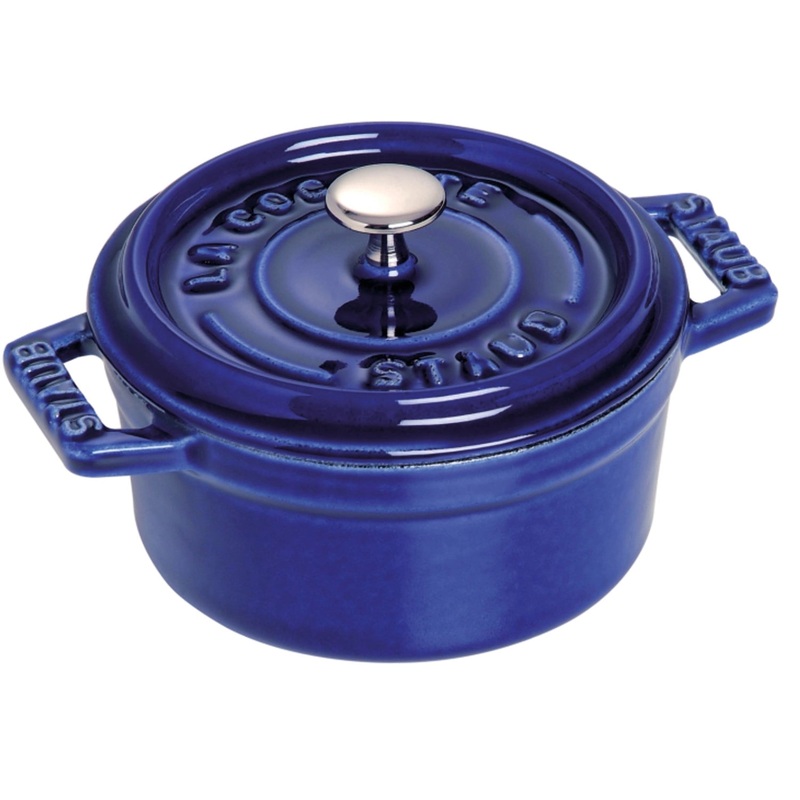 Staub Cocotte 28 cm, rund, Dunkelblau, Gusseisen 6.7l 40510-285-0