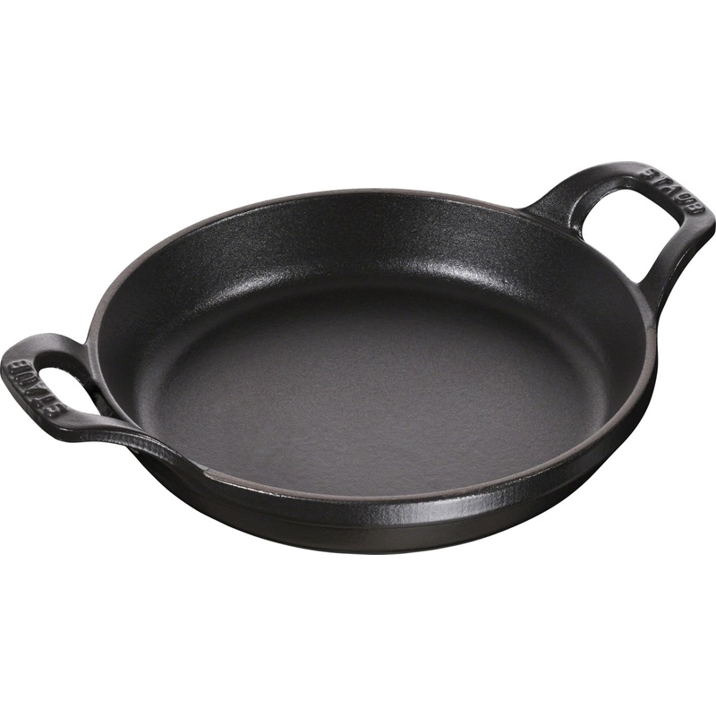 Staub Auflaufform 20 cm, rund, Schwarz, Gusseisen 40509-558-0
