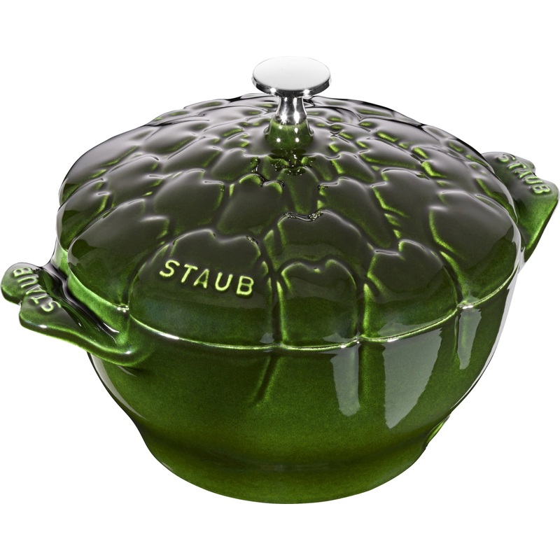 Staub Cocotte 22 cm, Artischocke, Basilikum-Grn, Gusseisen 3l 40501-094-0