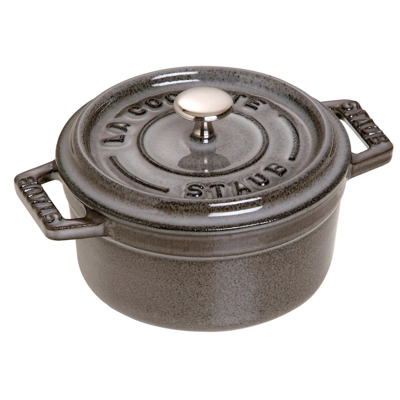 Staub Cocotte 24 cm, rund, Graphit-Grau, Gusseisen 3.8l 40500-246-0