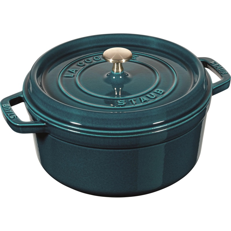 Staub Cocotte 24 cm, rund, La Mer, Gusseisen 3.8l 40508-654-0
