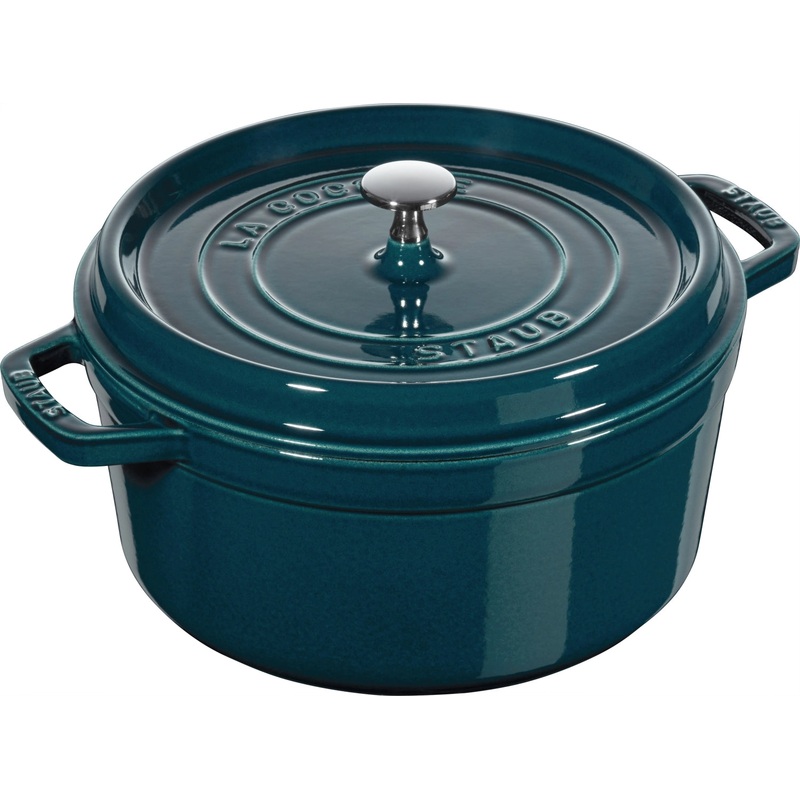 Staub Cocotte 26 cm, rund, La Mer, Gusseisen 5.25l 40509-137-0