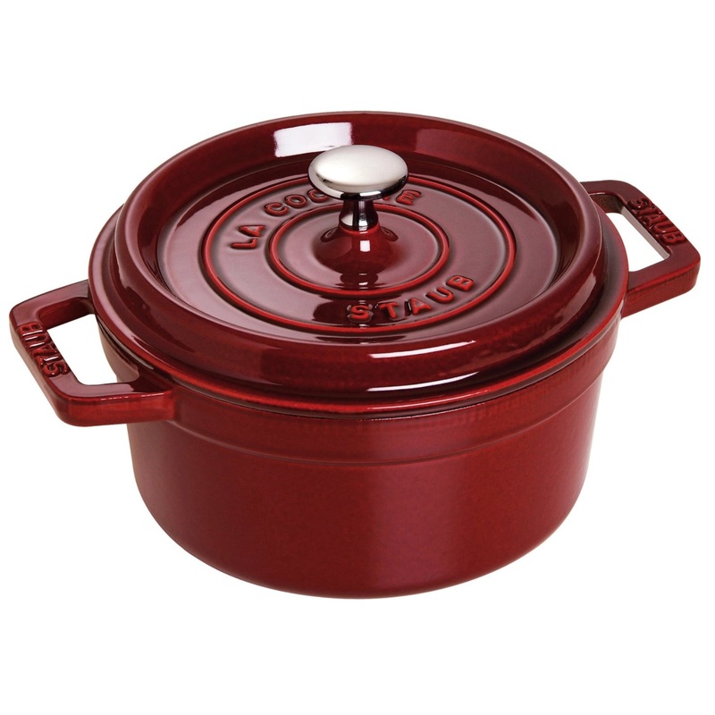 Staub Cocotte 28 cm, rund, Grenadine-Rot, Gusseisen 6.7l 40509-362-0