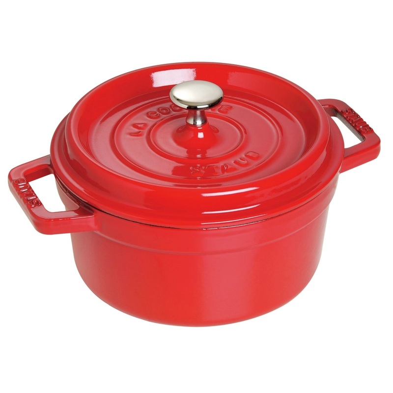 Staub Cocotte 28 cm, rund, Kirsch-Rot, Gusseisen 6.7l 40509-852-0