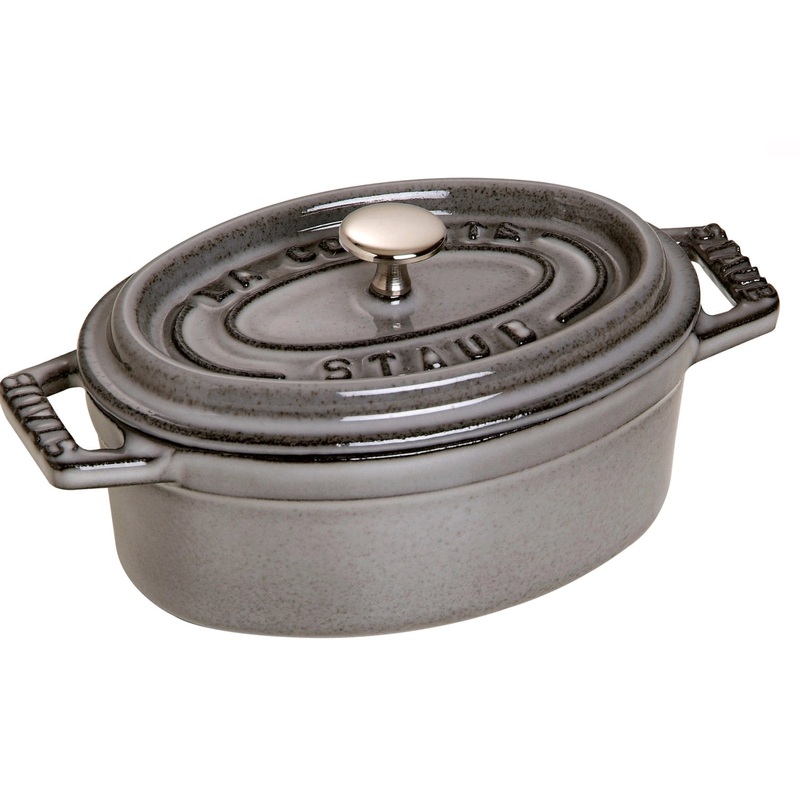 Staub Cocotte 29 cm, oval, Graphit-Grau, Gusseisen 4.2l 40509-317-0