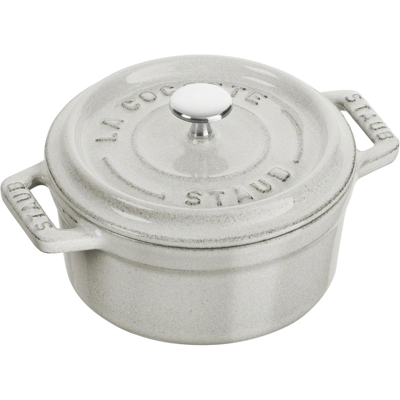 Staub Cocotte Mini 10 cm, rund, Weisser Trffel, Gusseisen 0.25l 40501-408-0