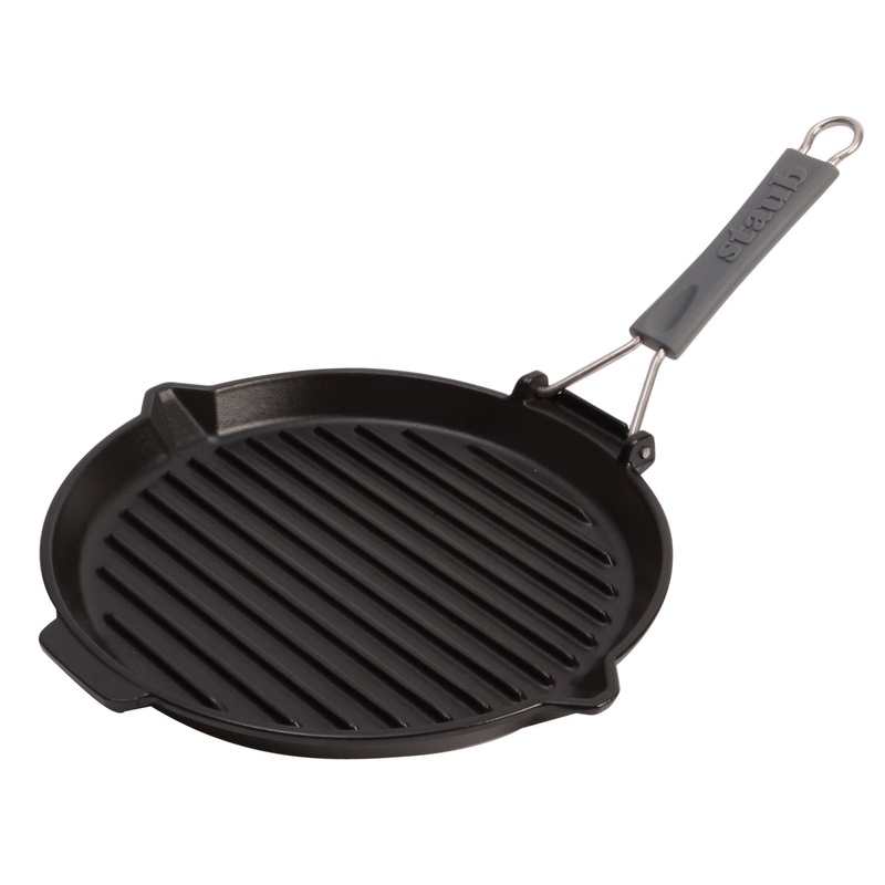 Staub Grillpfanne schwarz rund, D27cm 40509-426-0