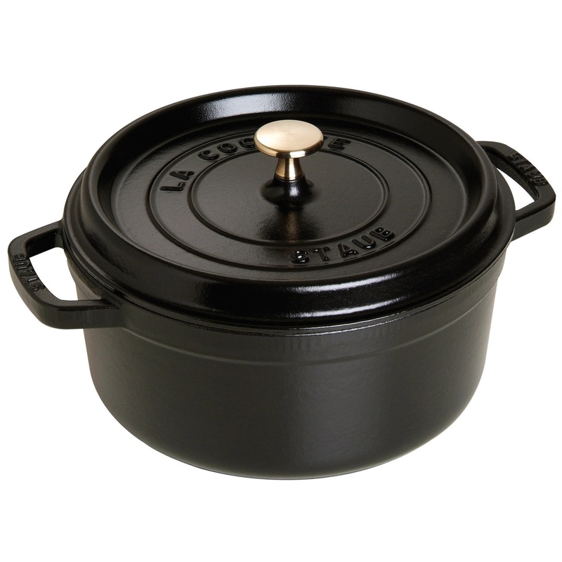 Staub Mini Cocotte 10 cm, rund, Schwarz, Gusseisen 0.25l 40500-101-0