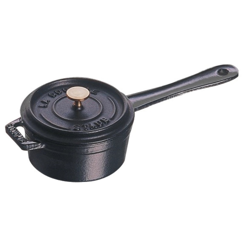 Staub Saucenpfnnchen mit Deckel mini schwarz 0.25lt., 10 cm 40509-537-0