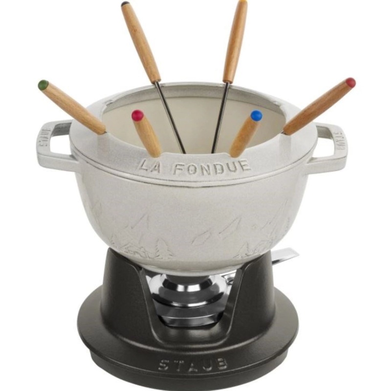 Staub Special Fondue Set Weisser Trffel 20 cm 40505-354-0