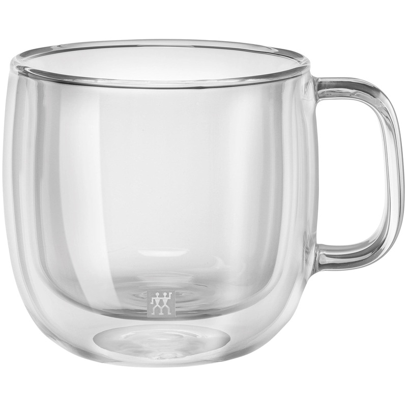 Zwilling Kitchen Sorrento Plus Cappuccino doppelwandig mit Henkel, 2er Set, 450 ml 39500-113-0