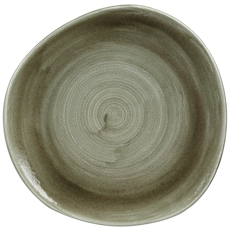 Churchill Teller Green Organic flach 28.6cm 343.030.016