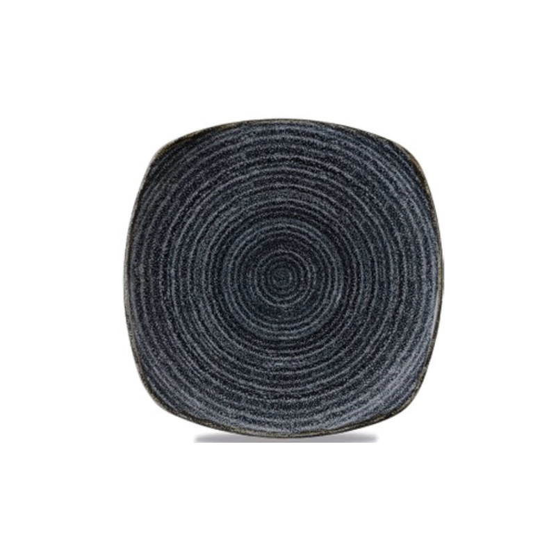 Churchill Teller S.P. Homespun Charcoal Black flach quadratisch 25.5cm 343.020.012