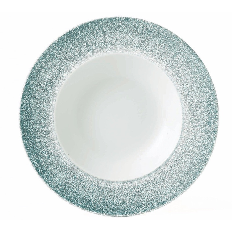 Churchill Teller S.P. Raku Topaz Blue tief 28cm 343.025.005
