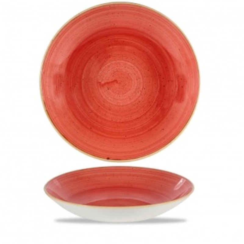 Churchill Teller Stonecast Berry Red Coupe tief 31cm 343.015.021