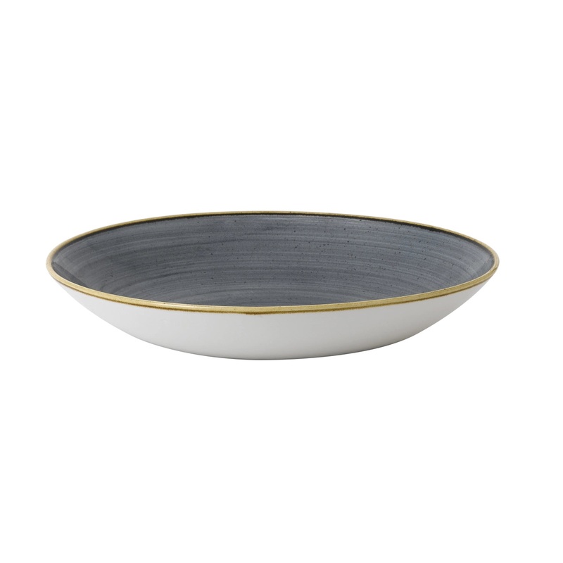 Churchill Teller Stonecast Blueberry Coupe tief 31cm 343.038.025