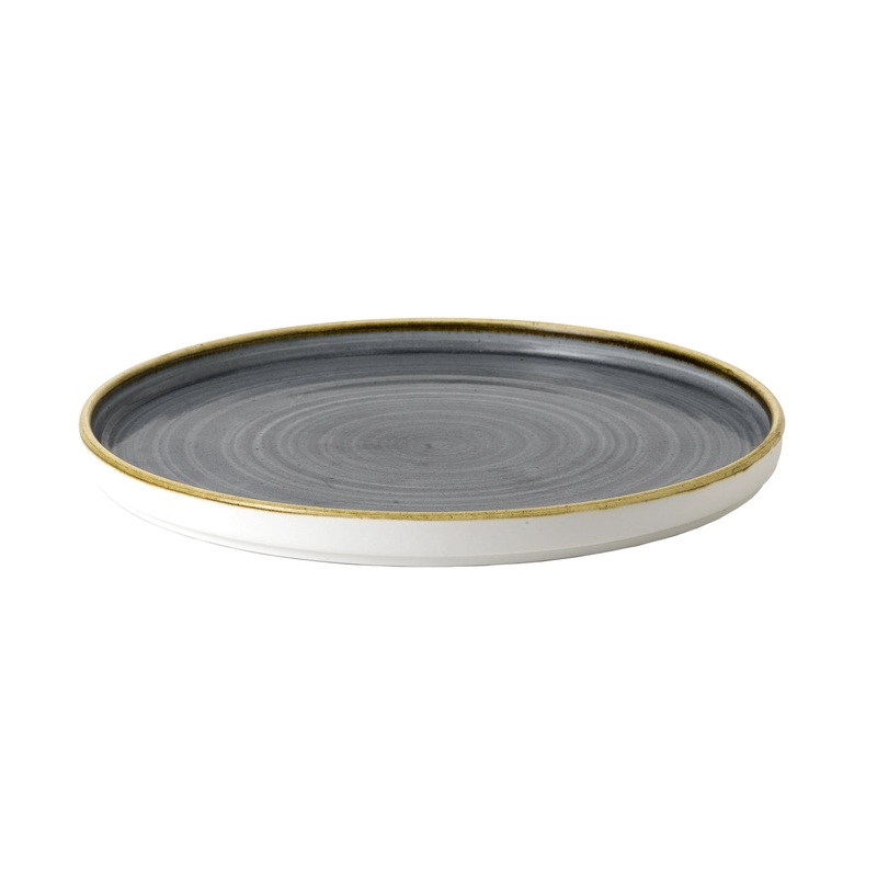 Churchill Teller Stonecast Blueberry Walled flach 26cm 343.038.026