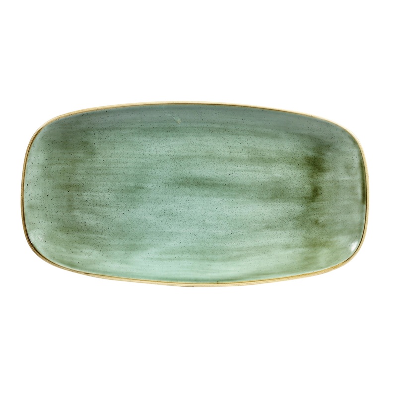 Churchill Teller Stonecast Samphire Green rechteckiger 35.5x18.9cm 343.040.009
