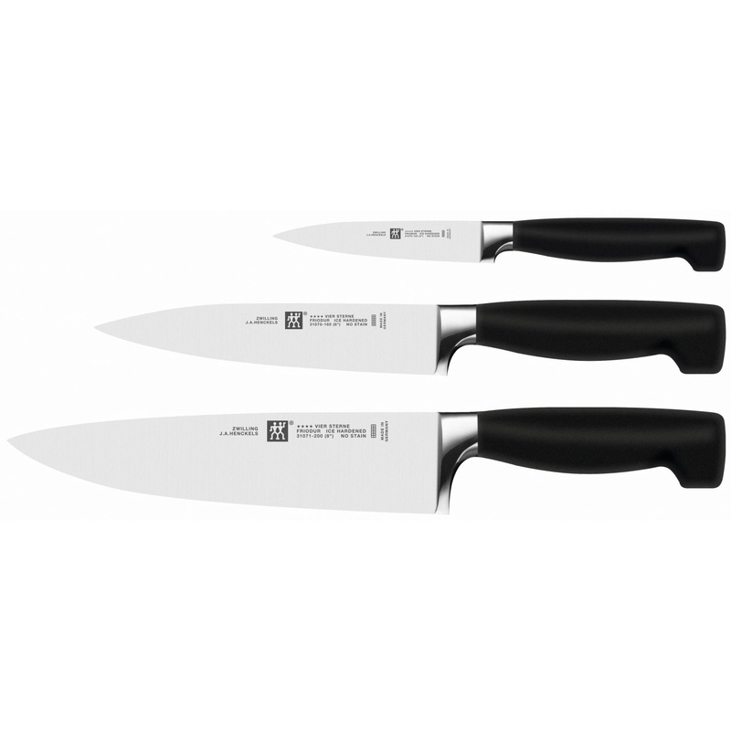 Zwilling Kitchen Messerset Four Star 3-tlg. (Spick-, Fleisch-, Kochmesser) 35048-000-0