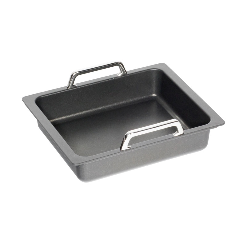 AMT Gastroguss Bratplatte tief Induk. GN 1/2, Hhe 5.5cm m. Griffen 275.001.245