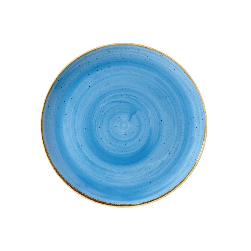 Churchill Teller Stonecast Cornflower Blue Coupe flach 32.4cm 343.002.010