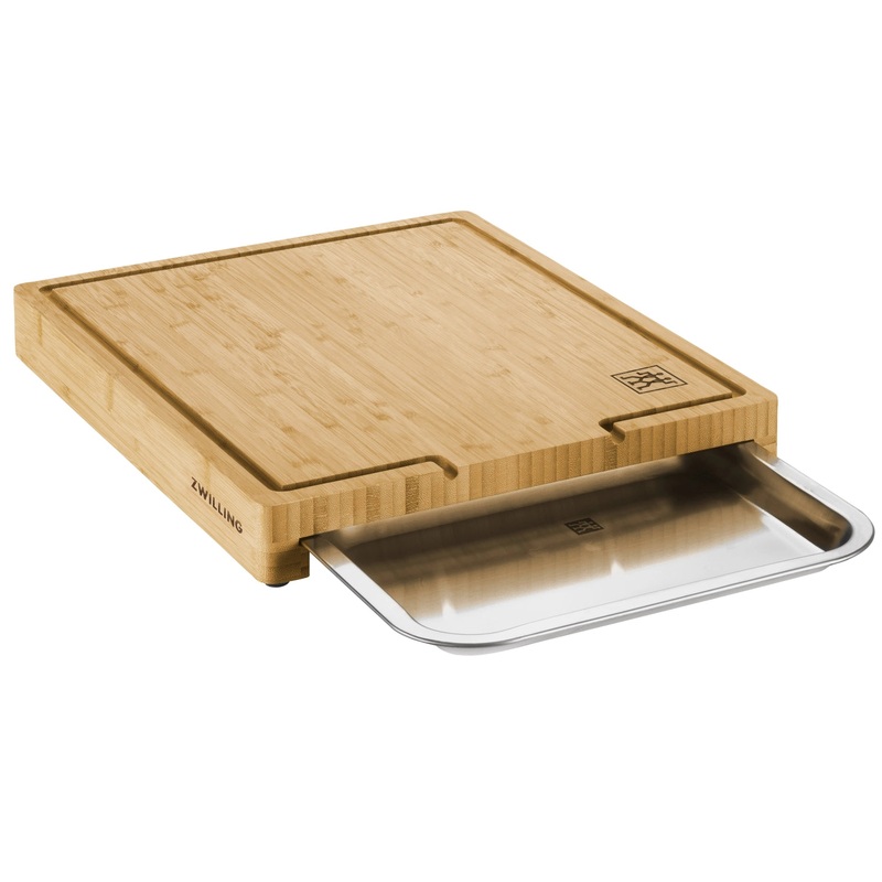 Zwilling Kitchen BBQ+ Schneidebrett Bambus mit Schublade, 39x30cm 222.014.014