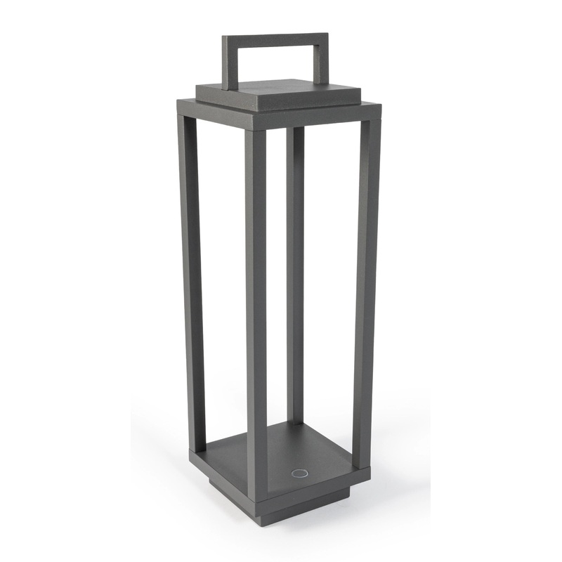 Abert Lampe Abert Resort wiederaufladbar, grau 10x10cm H34cm 111.003.394