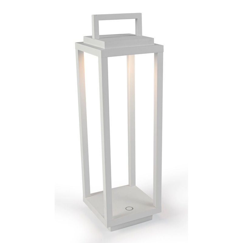 Abert Lampe Abert Resort wiederaufladbar, weiss 10x10cm H34cm 111.003.392