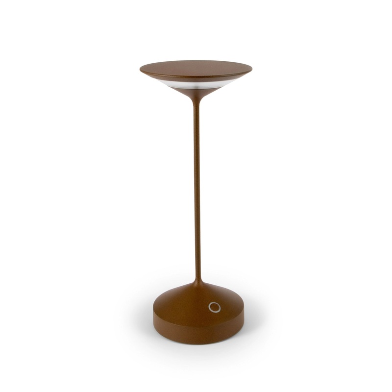Abert Lampe Abert Tempo wiederaufladbar, rostig D10cm H28cm 111.003.390