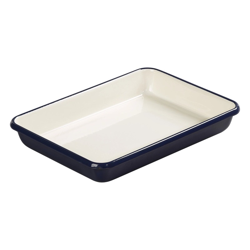Tala Emaille Brat- und Auflaufform gross, 33x33x5.5cm, indigo 10B14159