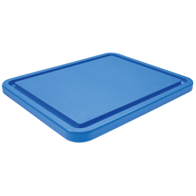 Polypres Schneidebrett GN 1/1 53x32.5cm H2cm blau mit Saftrille 038.001.006